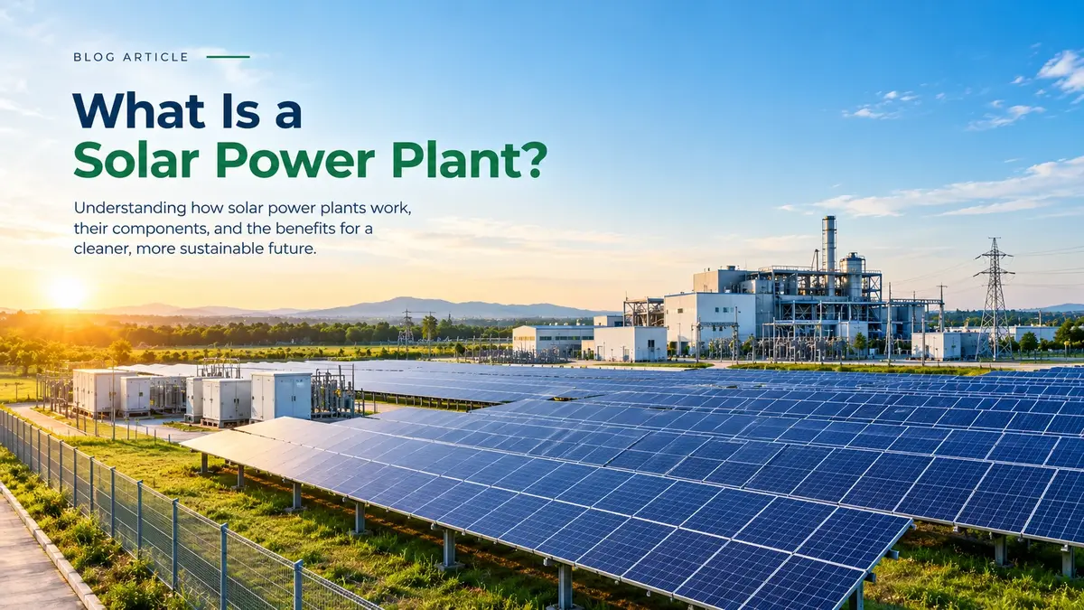 What Is a Solar Power Plant ?